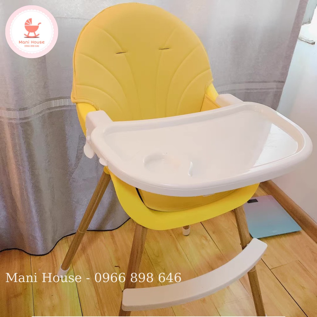 Ghế ăn dặm Baby High Chair có thể điều chỉnh chiều cao, cao cấp cho bé