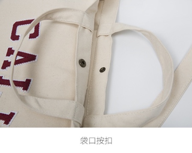 Túi tote túi vải canvas đeo chéo ( CALI ) kèm ảnh thật