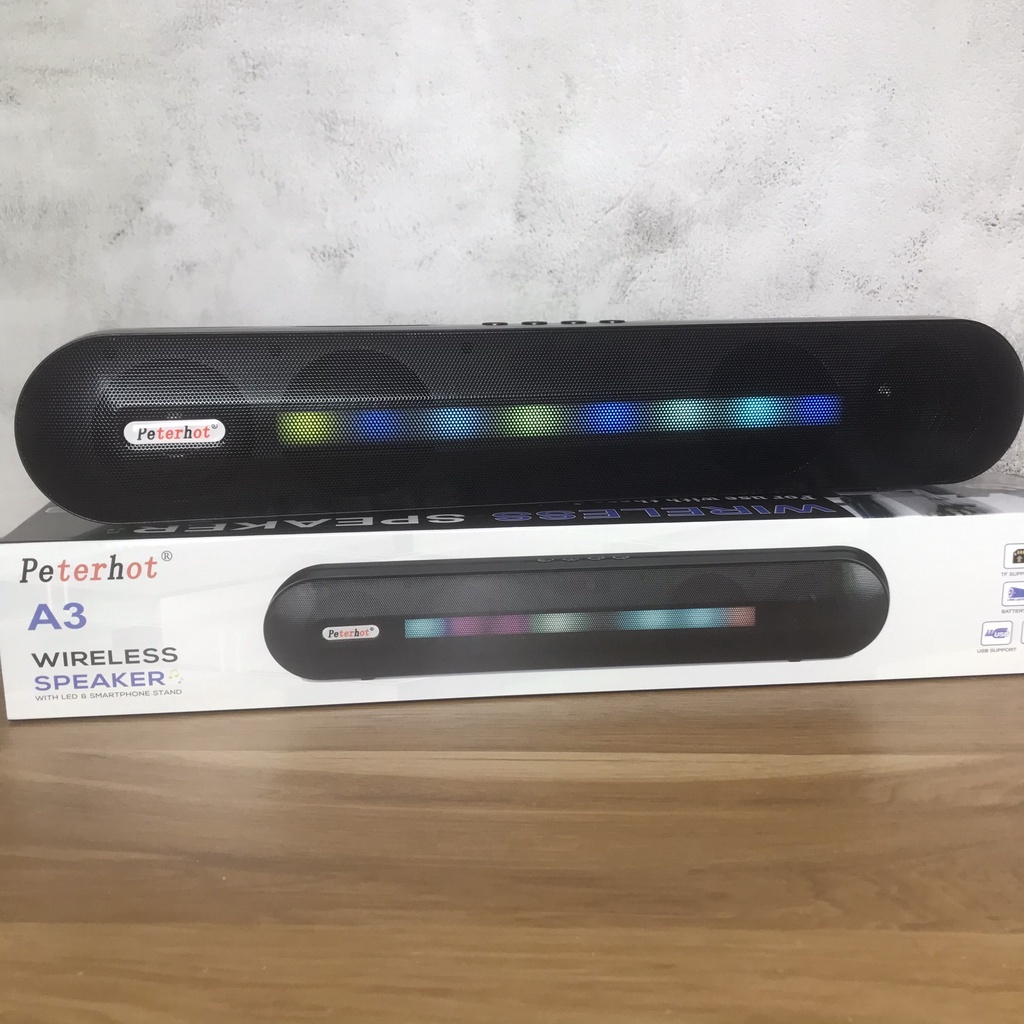 Loa bluetooth A3, A2, A21 Loa có đèn LED mới nhất 2 loa Bass mạnh âm thanh đỉnh có kết nối máy tính