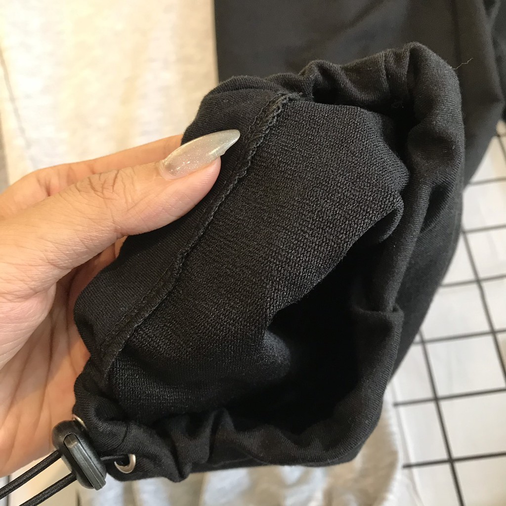 Quần thun ống rộng nam dây rút bo chân màu đen và xám - kiểu dáng trẻ trung năng động  MAYLANSTORE | BigBuy360 - bigbuy360.vn