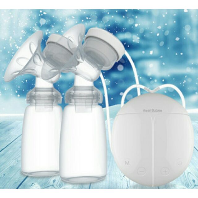 Máy hút sữa matxa điện đôi Real bubee