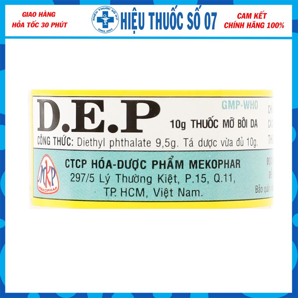 D.E.P mỡ bôi da giúp giảm ngứa do ghẻ, muỗi, côn trùng cắn lọ 10g
