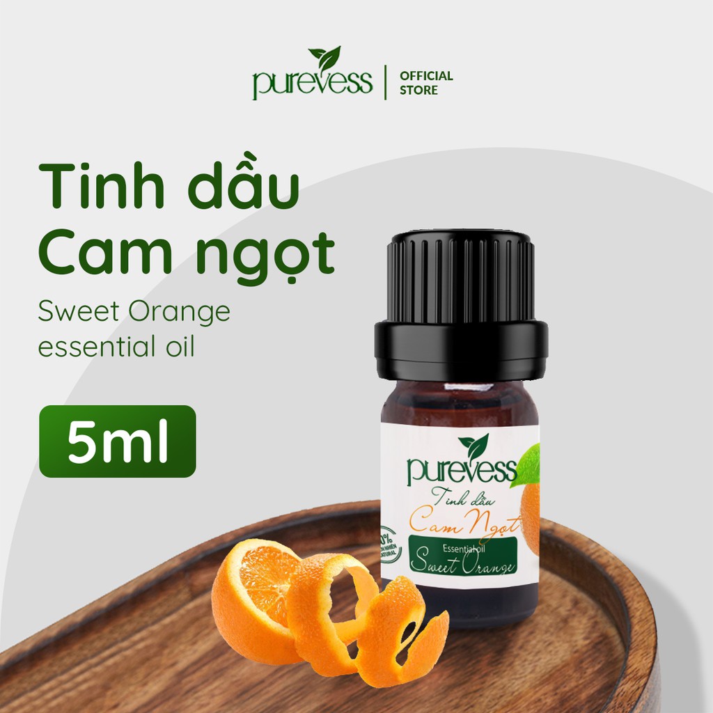 Tinh dầu thiên nhiên nguyên chất PUREVESS giúp thư giãn, đuổi muỗi, khử mùi 5ml