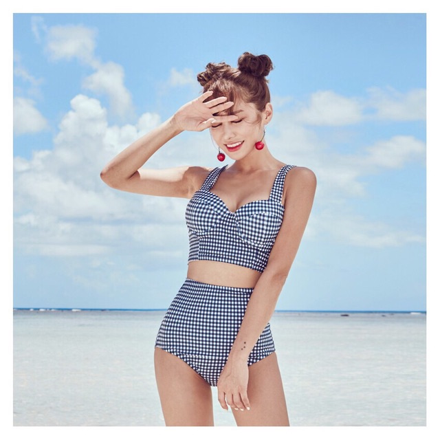 Set Bikini đi biển _ Bộ đồ bơi kẻ caro 💦20Charm💦 | BigBuy360 - bigbuy360.vn