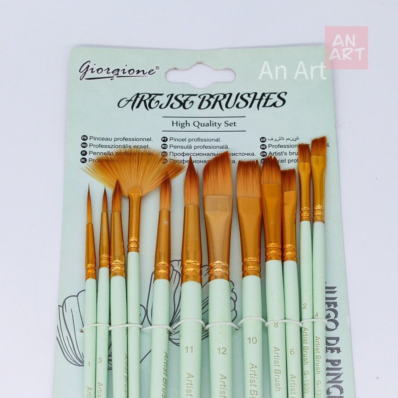 Set Cọ Vẽ 12 Cây Màu Pastel Cute