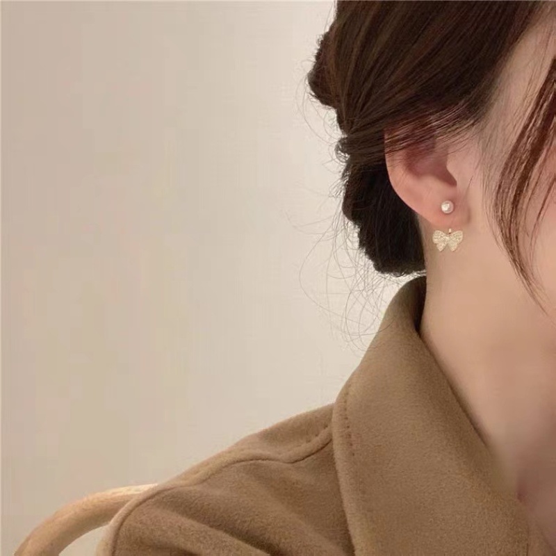 Nơ Đính Ngọc Trai Nhân Tạo Thời Trang Hàn Quốc Cho Nữ