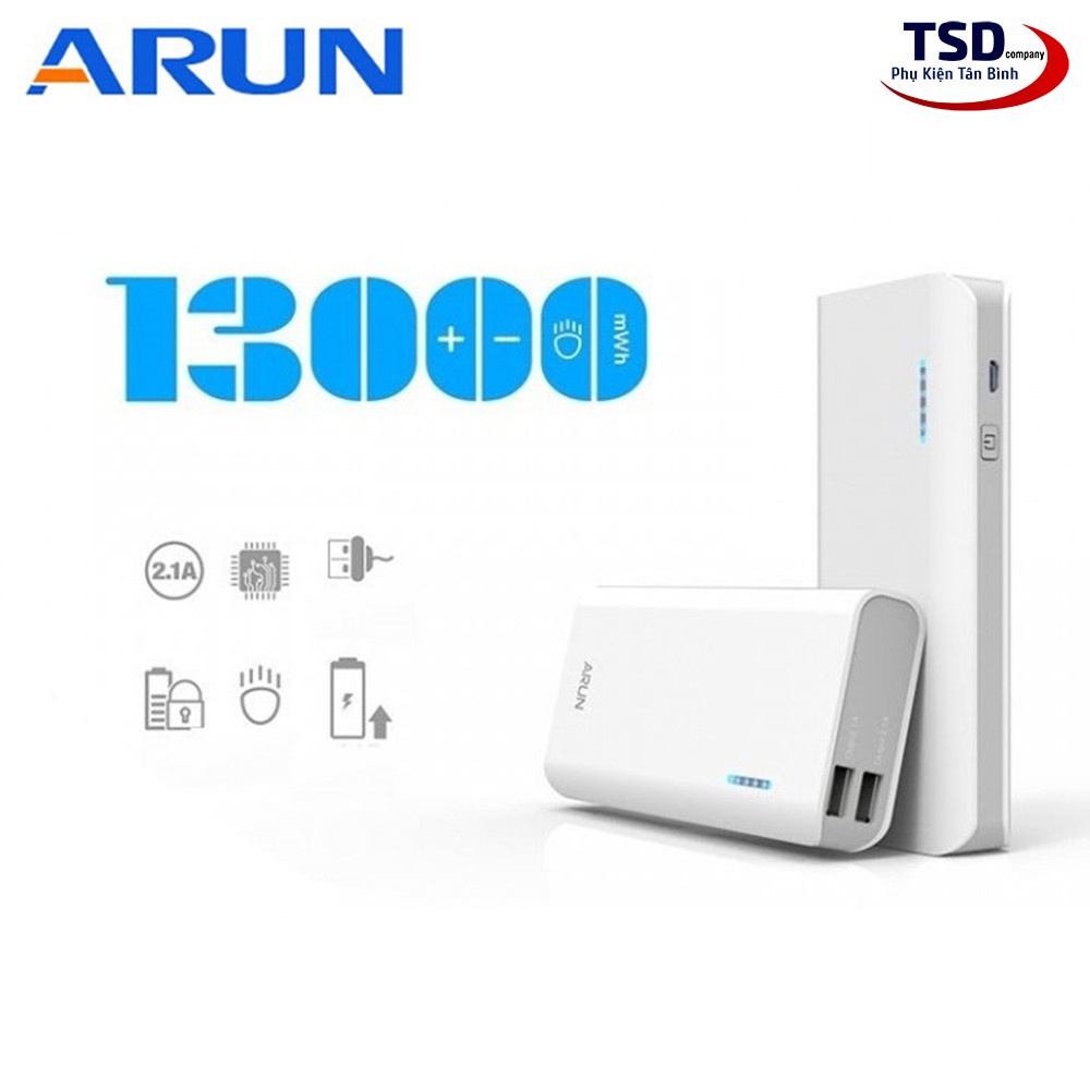 [5❤️][FREESHIP] PIN SẠC DỰ PHÒNG ARUN 20.000mAh - 10.000mAh - 13.000mAh - 8.400mAh CHÍNH HÃNG [HCM]