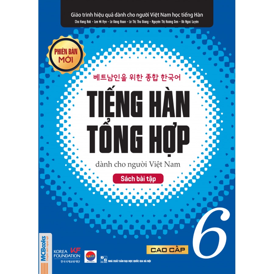 Sách - Combo Giáo Trình Tiếng Hàn Tổng Hợp Dành Cho Người Việt Nam Trình Độ Cao Cấp 6 (Giáo trình + SBT)