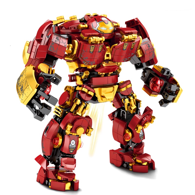 Đồ chơi giáo dục người Sắt Lắp ráp Mô hình Hulkbuster War Machine 76013 76015