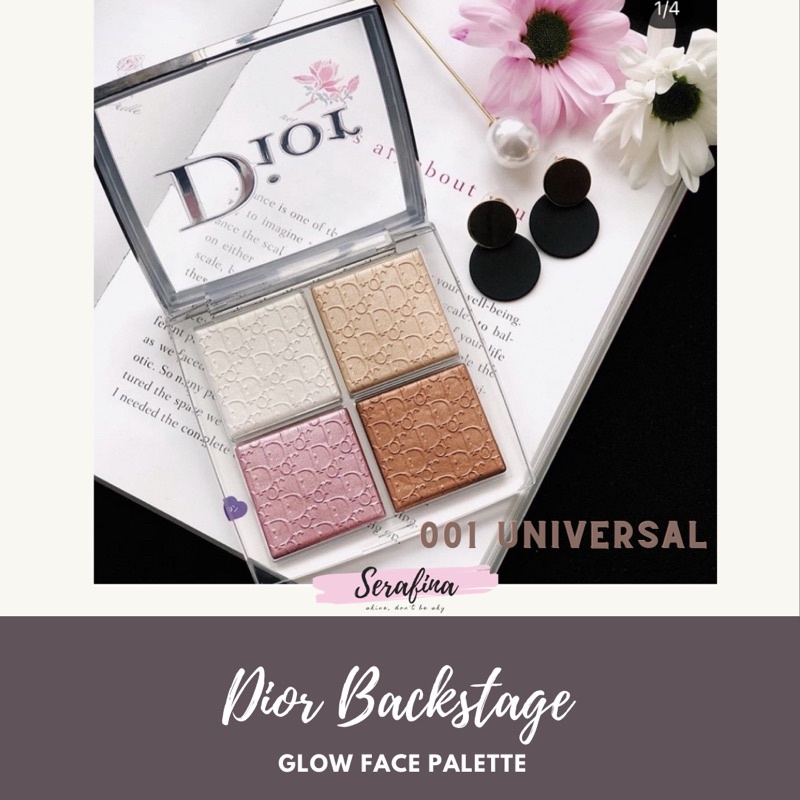 💠 Phấn Highlight và Má hồng 4 ô Dior Back Stage Glow Face Palette HighLight & Blush 10g Full box | BigBuy360 - bigbuy360.vn