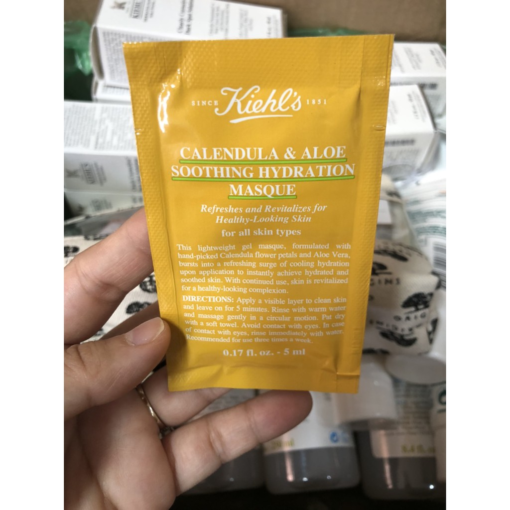 [AUTH 1000%] Kiehl's / Kiehls Sample Kem mặt nạ serum Kiehl mẫu thử Gift hãng