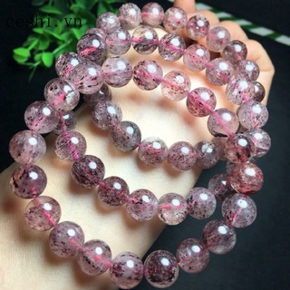 Natural strawberry crystal bracelet
