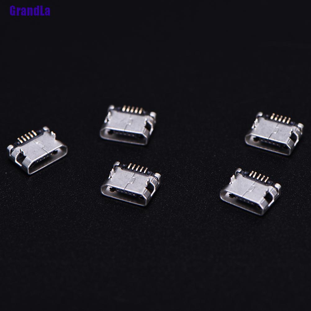 Set 10 Đầu Nối Cổng Micro Usb 5 Pin Type B 5 Pin