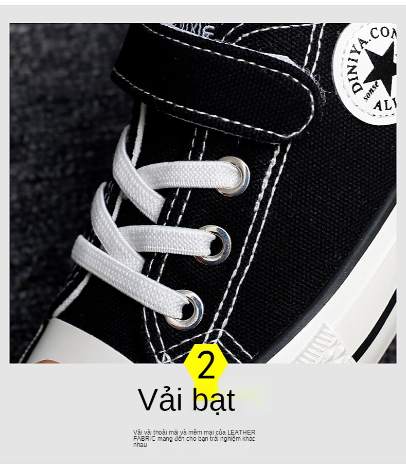 Giày thể thao CONVERSE vải bạt thời trang cho bé