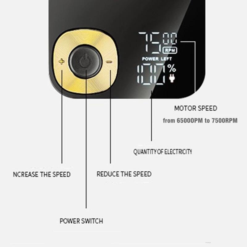 Tông Đơ Cắt Tóc Kemei KM-2028 Có Đèn LED Cho Nam