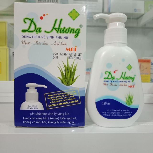 Dung dịch vệ sinhphụ nữ dạ hương vòi 120ml