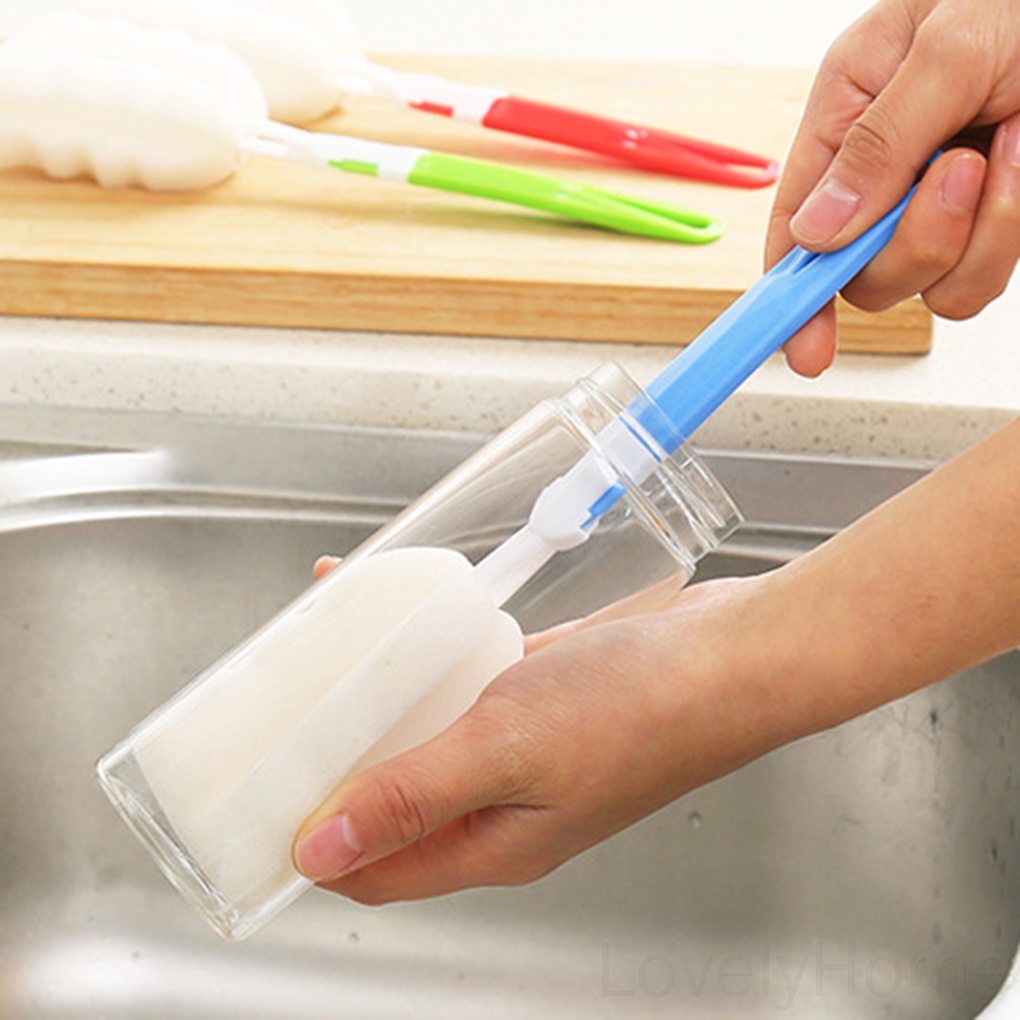 Bàn chải vệ sinh cốc bằng xốp tay cầm dài bằng PP chất lượng có thể tháo ra dành cho nhà bếp