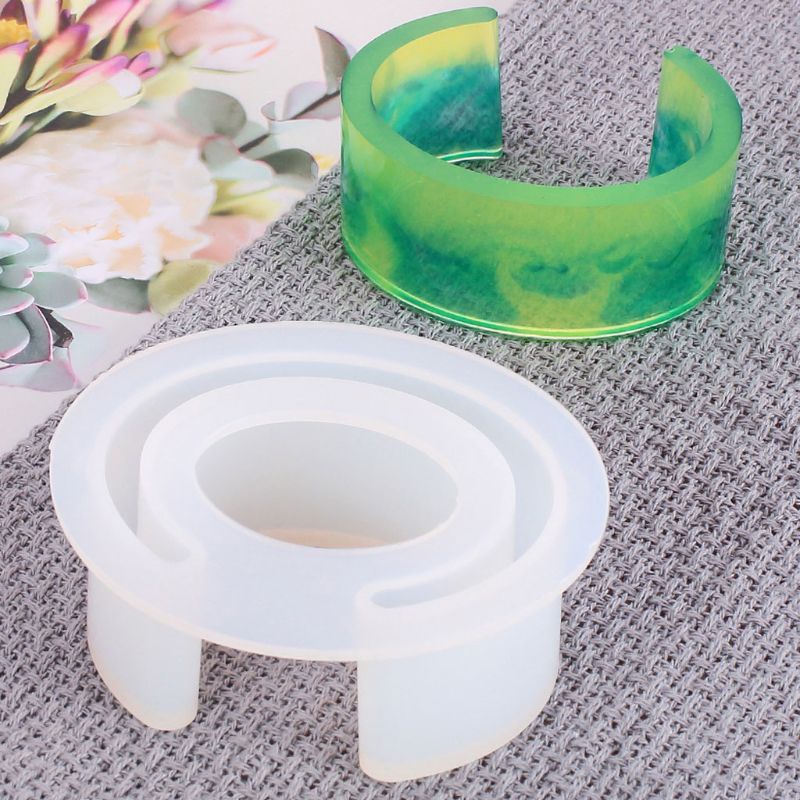 Khuôn Silicone Hình Tròn / C Làm Vòng Tay Đồ Chơi DIY Cho Bé