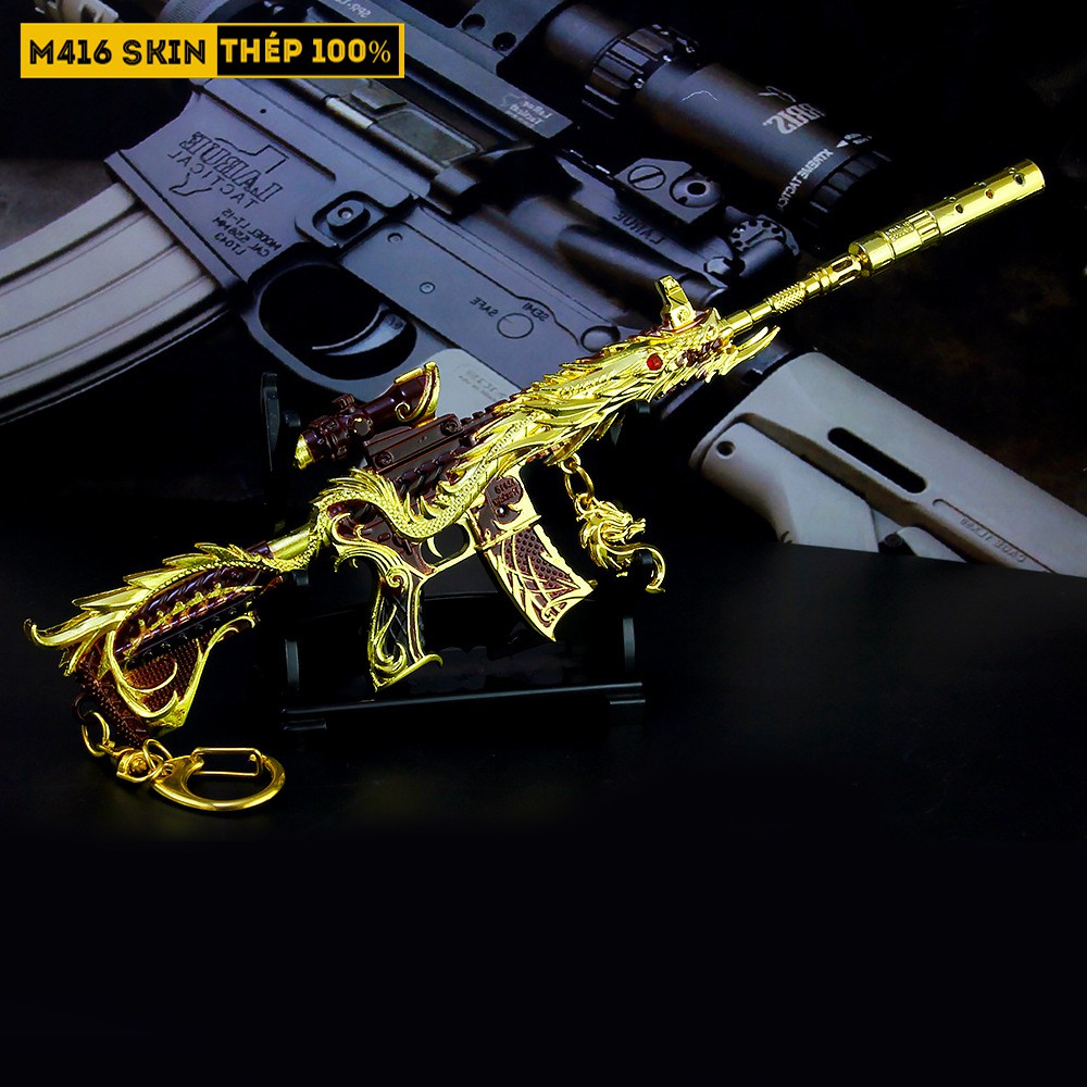 Mô Hình M416 Skin Ultimate Dragon 19cm Tặng Kèm Kệ Trưng Bày