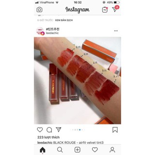 Son black rouge air son kem black rouge air hàng mới