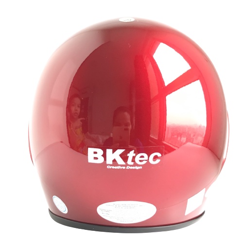 Mũ bảo hiểm trùm đầu Bktec Bk19 màu đỏ đô - Vòng đầu 56-58cm - Kính dài trong suốt - Bảo hành 12 tháng