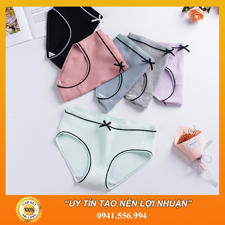 Đồ lót nữ Set 10 quần cotton dễ thương chất liệu mềm mại thoáng mát JUSOKA