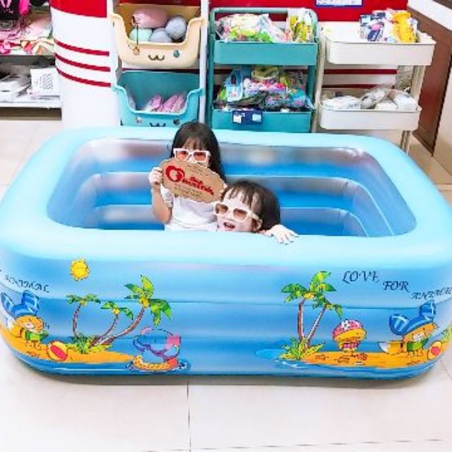 Bể Bơi Phao 1.2m-1.5m - 1.6m - 1.8m - 2.1m - 2.4m (loại 2 tầng, 3 tầng) hàng Cao cấp (Tặng kèm bộ miếng vá )