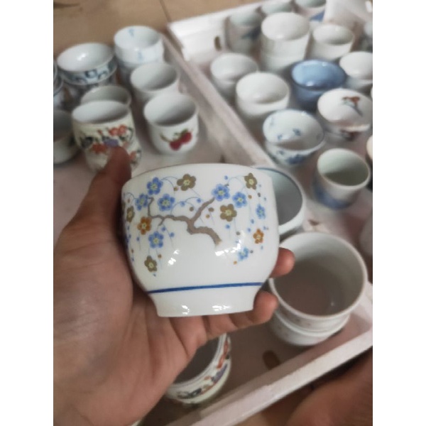 Chậu Gốm Nhật Trồng Sen Đá, Xương Rồng Size 7-8cm