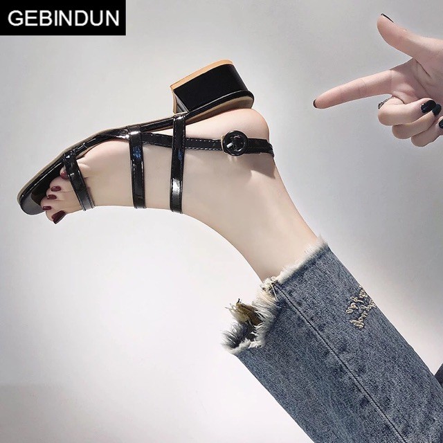 (H1299)Sandal 3 dây ngang sang chảnh