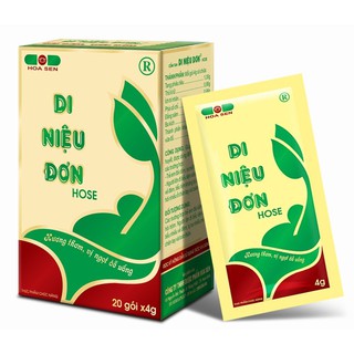 DI NIỆU ĐƠN - Tiểu đêm, tiểu nhiều lần, tiểu rắt, tiểu không tự chủ (chai 125ml - hộp cốm 20 gói x 3g)