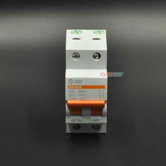 Aptomat 2 pha SINO/SC68N 2P16A - 2P63A