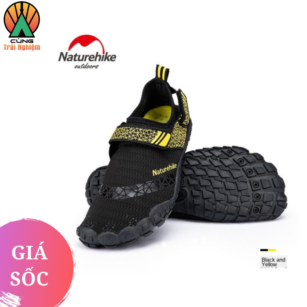 [CHÍNH HÃNG] Giày Đi Biển, Lội Nước Đế Silicone Chống Trơn Trượt Thoáng Khí Bảo Vệ Chân NatureHike NH20FS022