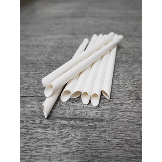 Ống hút giấy trắng phi 12 cắt xéo