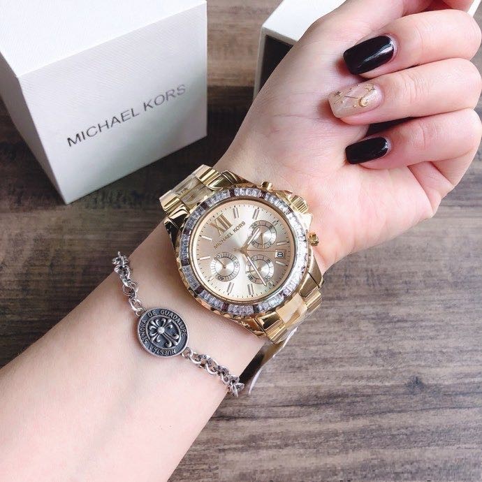 Đồng Hồ Nam Nữ Unisex Michael Kors MK5873 MK5874 , Dây Thép , Size 40mm