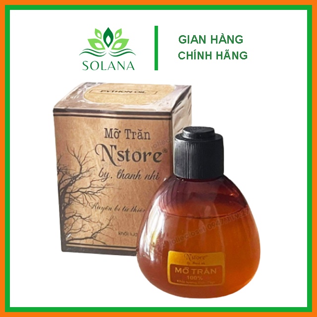 Mỡ Trăn Nguyên Chất N'store triệt lông, mờ rạn da, dịu vết bỏng lành tính tại nhà 75gr SOLANA