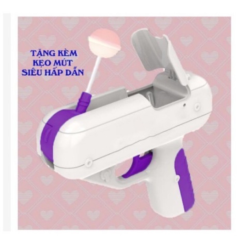 Súng bắn kẹo mút hot tiktok - đồ chơi siêu độc đáo và dễ thương