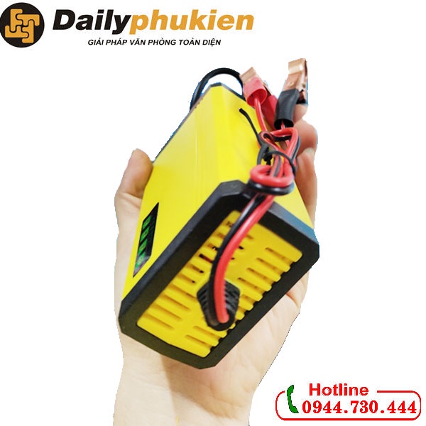 Bộ sạc bình acquy 12v 2A thông minh, tự động ngắt khi sạc đầy
