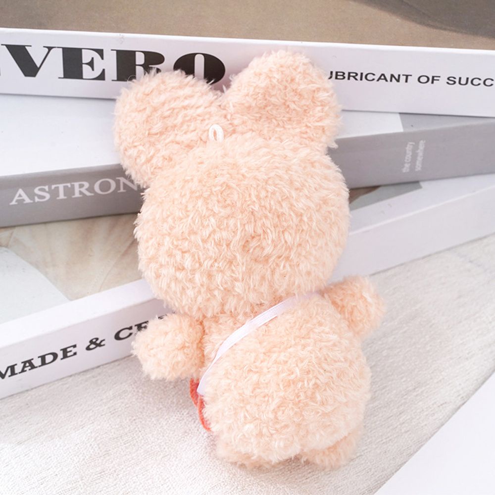 Móc khóa hình thỏ cừu nhồi bông mềm mại dễ thương