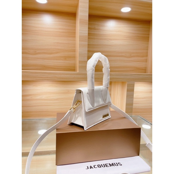 Túi xách JACQUEMUS sz 18 mẫu new 2021 chất da thật sẵn đen và cam