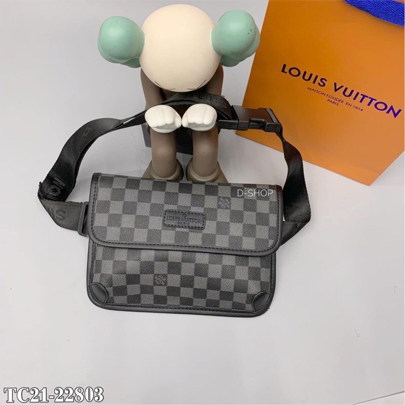 Túi Đeo Chéo LV Hoạ Tiết In Vân Nổi Cực Chất - Bag Đeo Ngực Nam Nữ Da Cao Cấp
