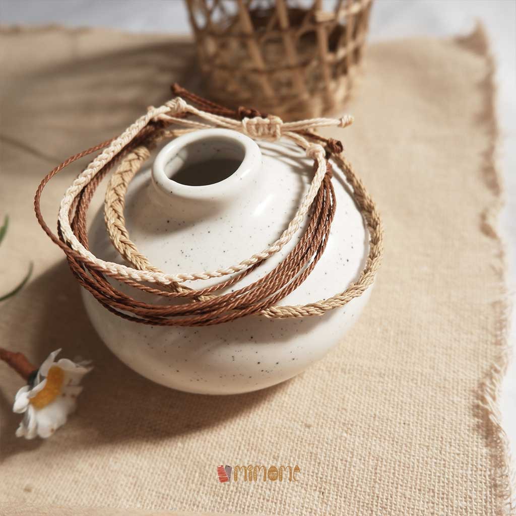 Set vòng waterproof màu nâu be