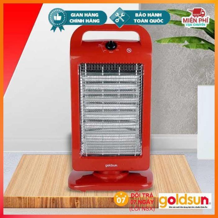 Đèn Sưởi 3 Bóng Halogen GOLDSUN GHLH-2001, Máy Sưởi Halogen GOLDSUN Tốc Độ Làm Ấm Nhanh Tỏa Nhiệt Đều