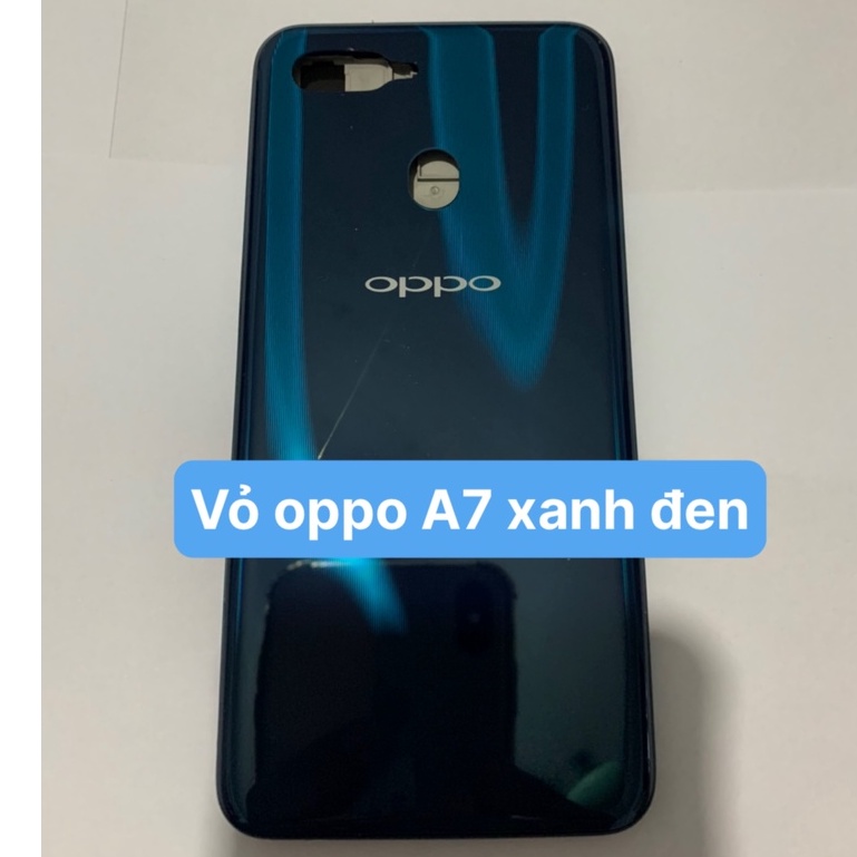 Bộ vỏ zin new Oppo A7 (nắp lưng, khung sườn màn hình, cụm kính camera, nút nguồn, nút volume)