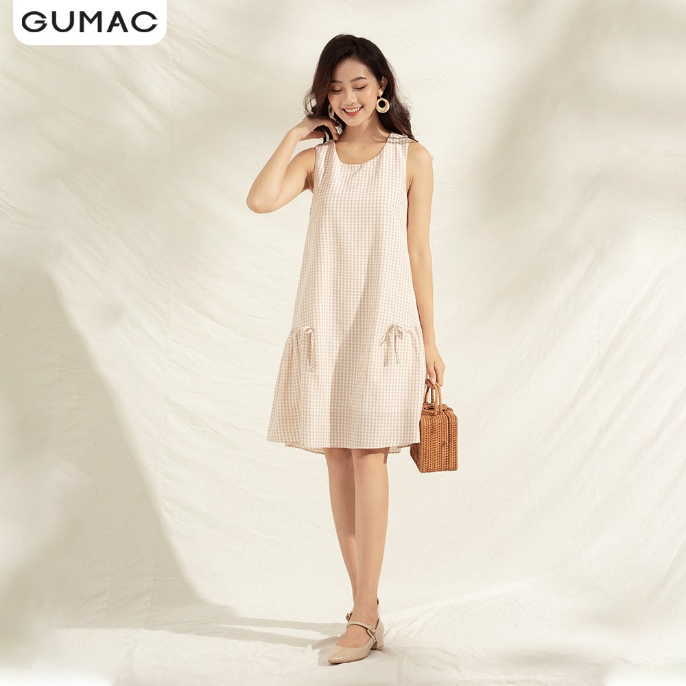 [Mã WABRGULUV giảm tới 100K đơn 249K] Đầm suông nữ không tay DA1168 GUMAC | BigBuy360 - bigbuy360.vn