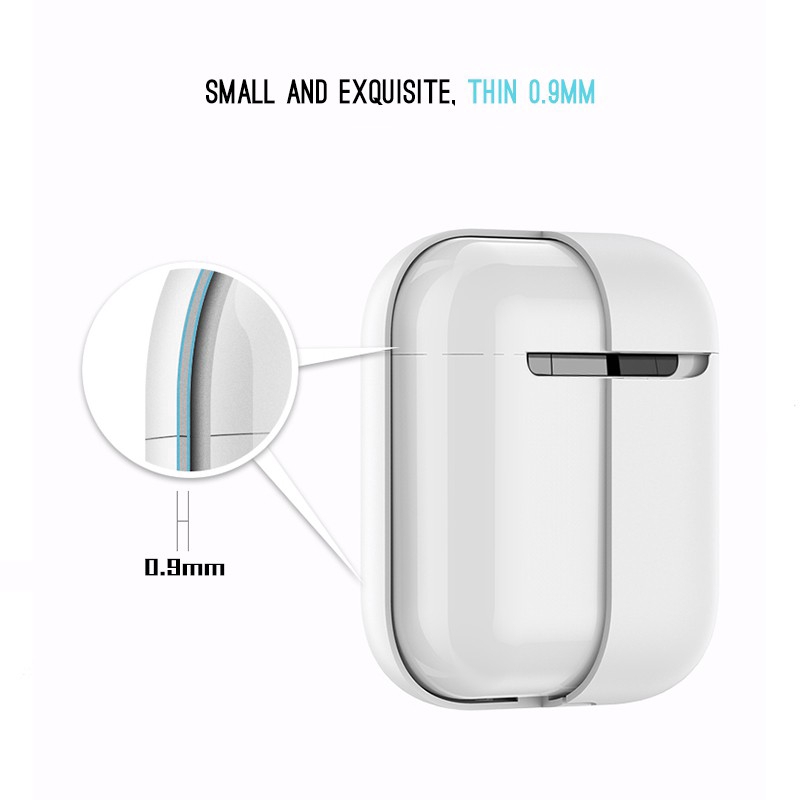 Hộp đựng tai nghe Airpods bằng silicon màu sắc thời trang