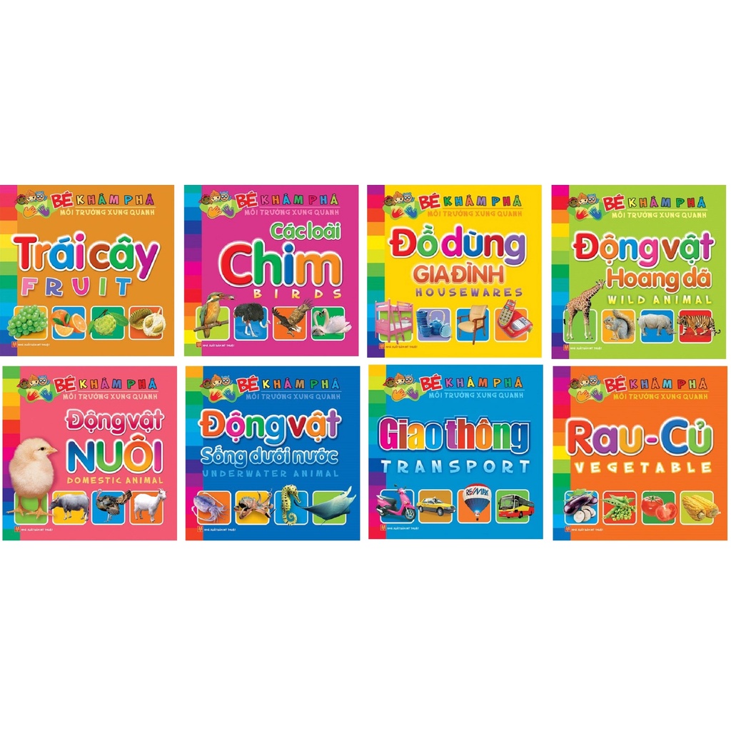 Sách - Bé khám phá môi trường xung quanh - Bộ 8 chủ đề - ML-GD08