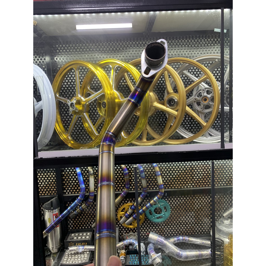 CỔ PÔ TITAN hàn pô zin  Dành Cho Wave Dream  Sirius Exc135 150 winer sonic Satria raider Vairo