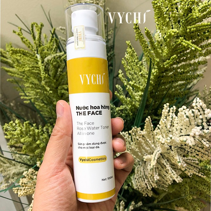 [CHÍNH HÃNG] Toner hoa hồng -THE FACE Rose water toner all in one - Phù hợp cho da nhạy cảm (100ml)-Vychi | BigBuy360 - bigbuy360.vn