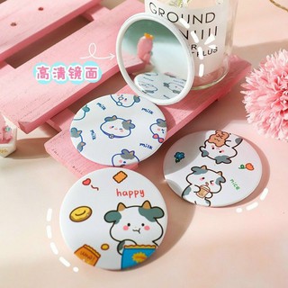 Combo 10 Gương mini, gương tròn học sinh bỏ túi dễ thương