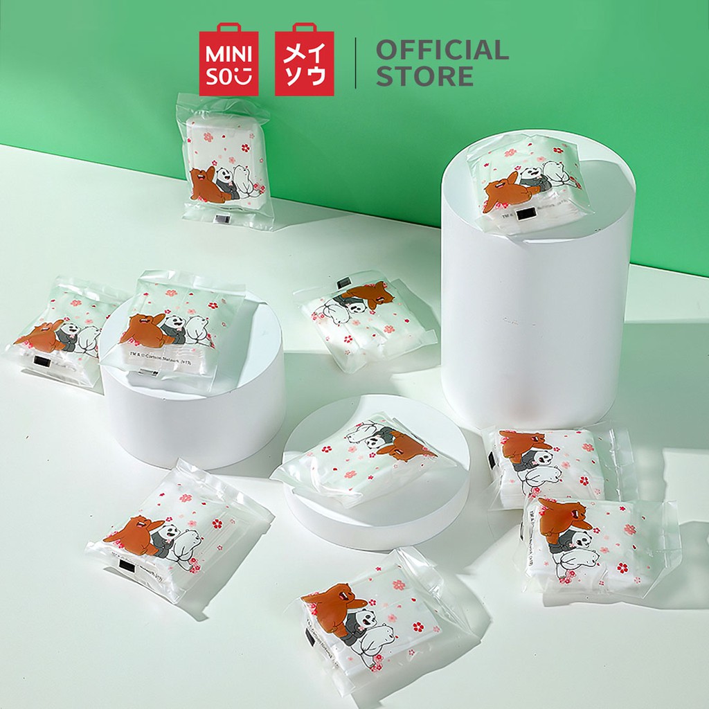 Bông tẩy trang Miniso x We Bare Bears 3.0, 10miếng*10gói